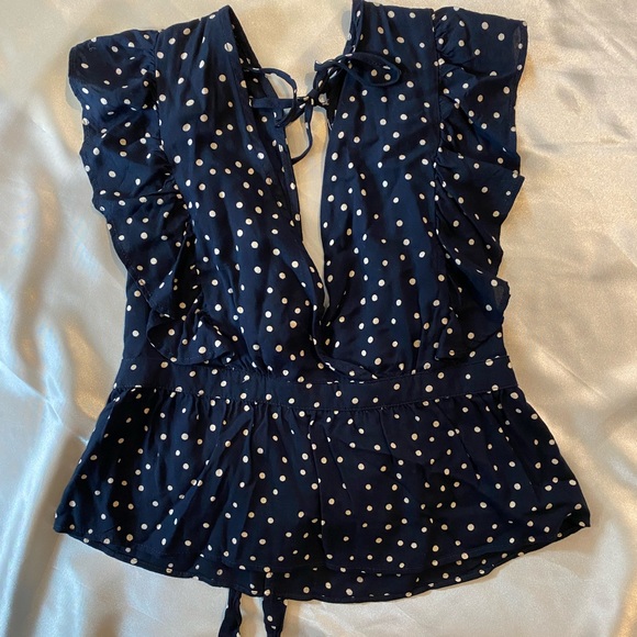 Polka Dot Open Back Ruffle Set - Picture 6 of 16